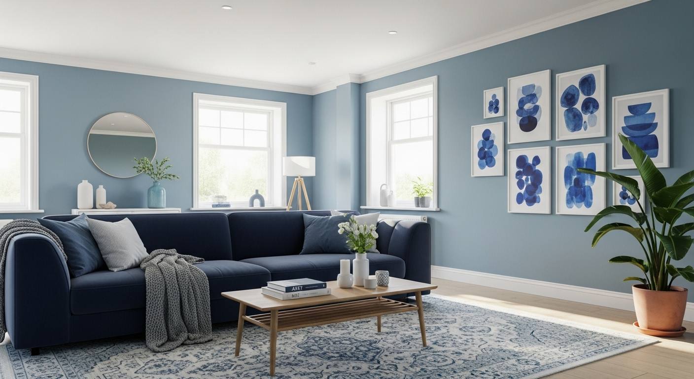 Niebieski salon – czy błękit sprzyja relaksowi?