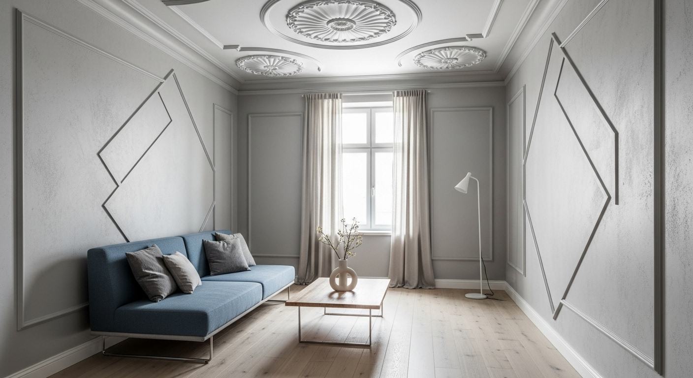 Jakie sztukaterie wybrać do klasycznego wnętrza? Listwy, rozety i inne detale