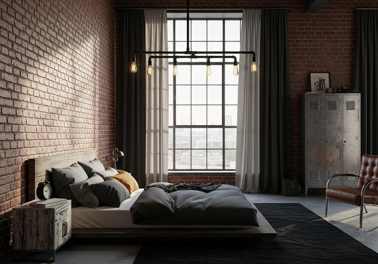 Jakie zasłony i rolety pasują do wnętrz w stylu industrialnym?