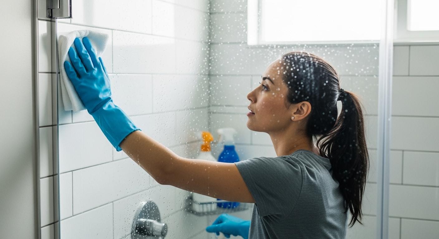 Czym czyścić prysznic? Skuteczne sposoby na kamień i osady mydlane