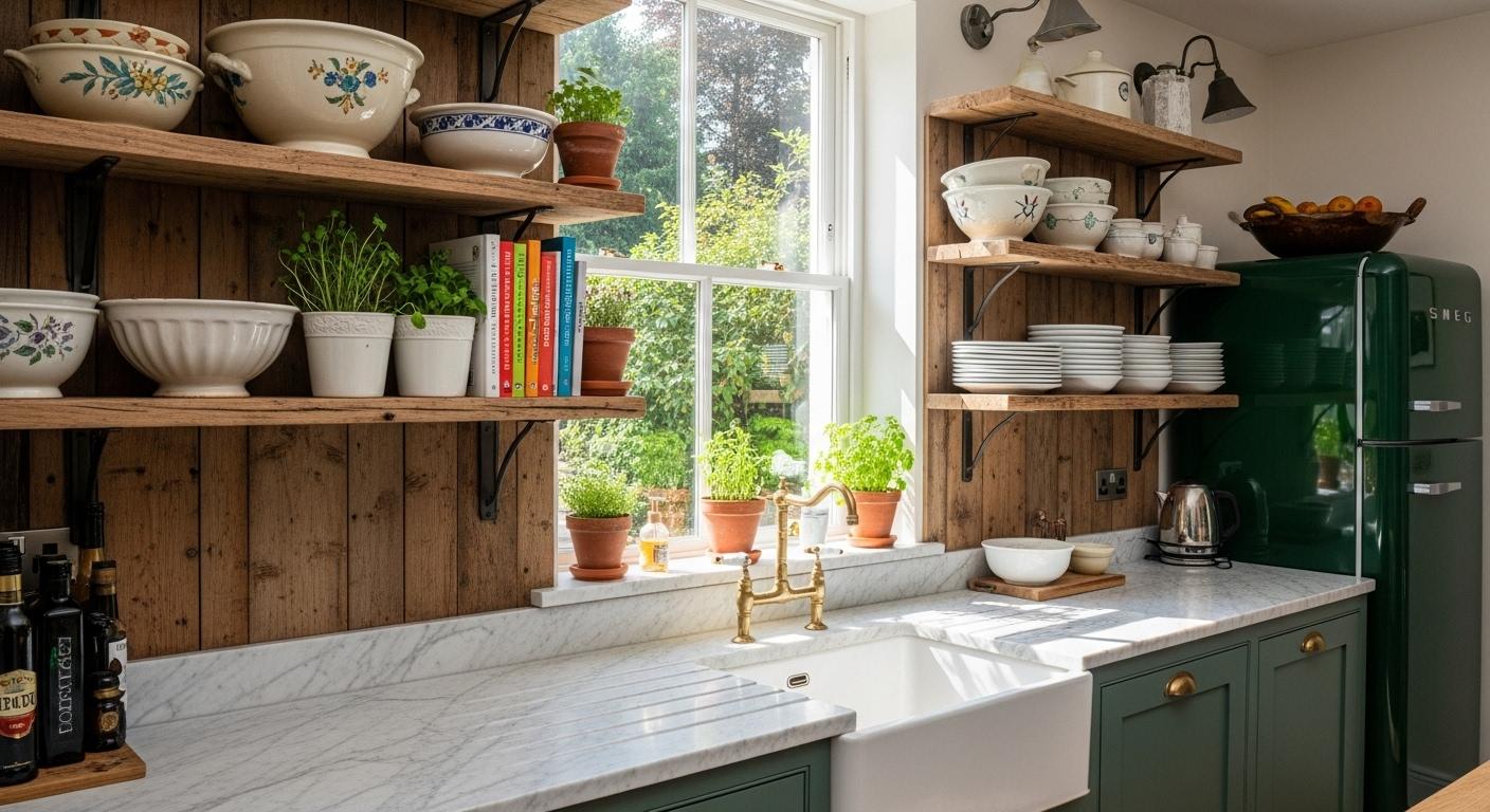 Otwarte półki w kuchni – hit czy kit? Zalety i wady